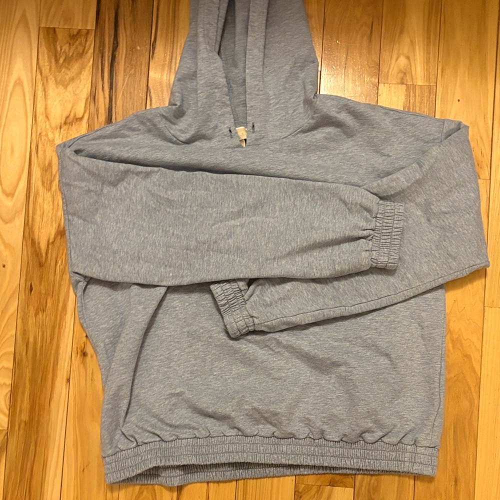 Light Blue Hooded Sweatshirt
